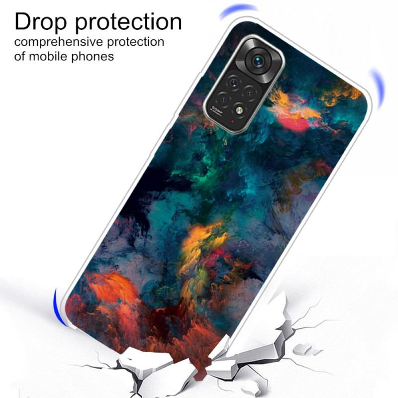 Cover Xiaomi Redmi Note 11 Pro / 11 Pro 5G Farverige Skyer