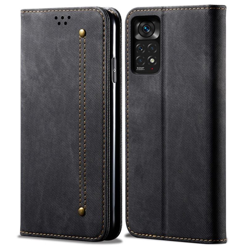 Cover Xiaomi Redmi Note 11 Pro / 11 Pro 5G Flip Cover Denim Stof