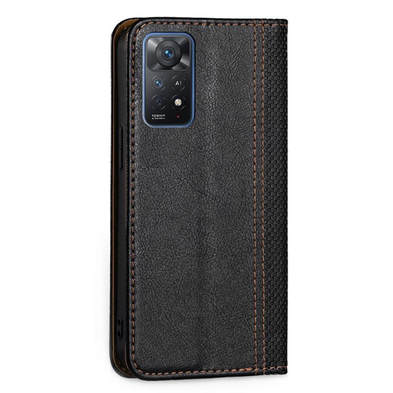 Cover Xiaomi Redmi Note 11 Pro / 11 Pro 5G Flip Cover Tekstureret Lædereffekt