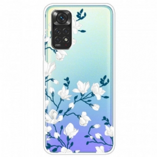 Cover Xiaomi Redmi Note 11 Pro / 11 Pro 5G Hvide Blomster