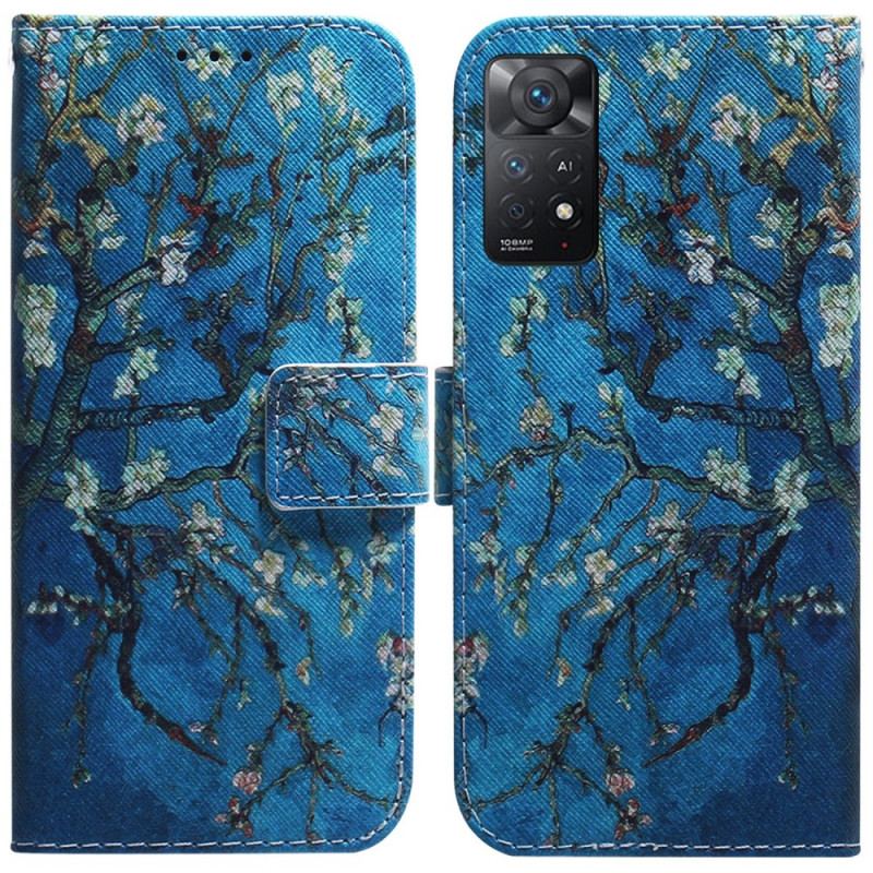 Flip Cover Xiaomi Redmi Note 11 Pro / 11 Pro 5G Blomstrende Trægren