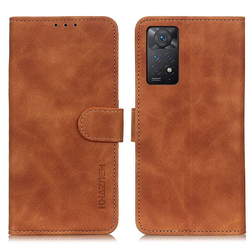 Flip Cover Xiaomi Redmi Note 11 Pro / 11 Pro 5G Khazneh Vintage Lædereffekt