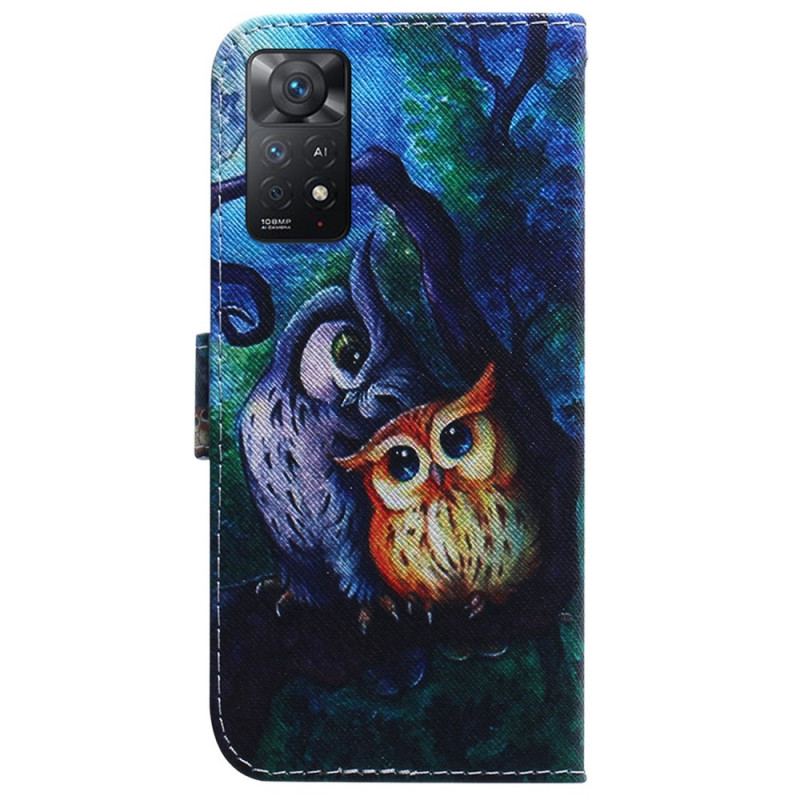 Flip Cover Xiaomi Redmi Note 11 Pro / 11 Pro 5G Maleri Af Ugler