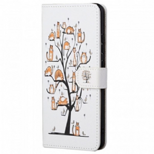 Flip Cover Xiaomi Redmi Note 11 Pro / 11 Pro 5G Med Snor Funky Cats Med Rem