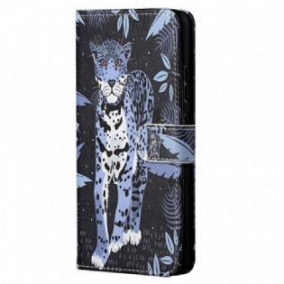 Flip Cover Xiaomi Redmi Note 11 Pro / 11 Pro 5G Med Snor Strappy Leopard