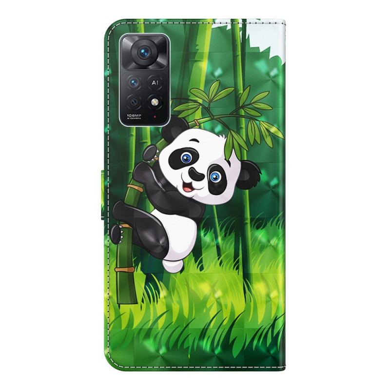 Flip Cover Xiaomi Redmi Note 11 Pro / 11 Pro 5G Panda Og Bambus