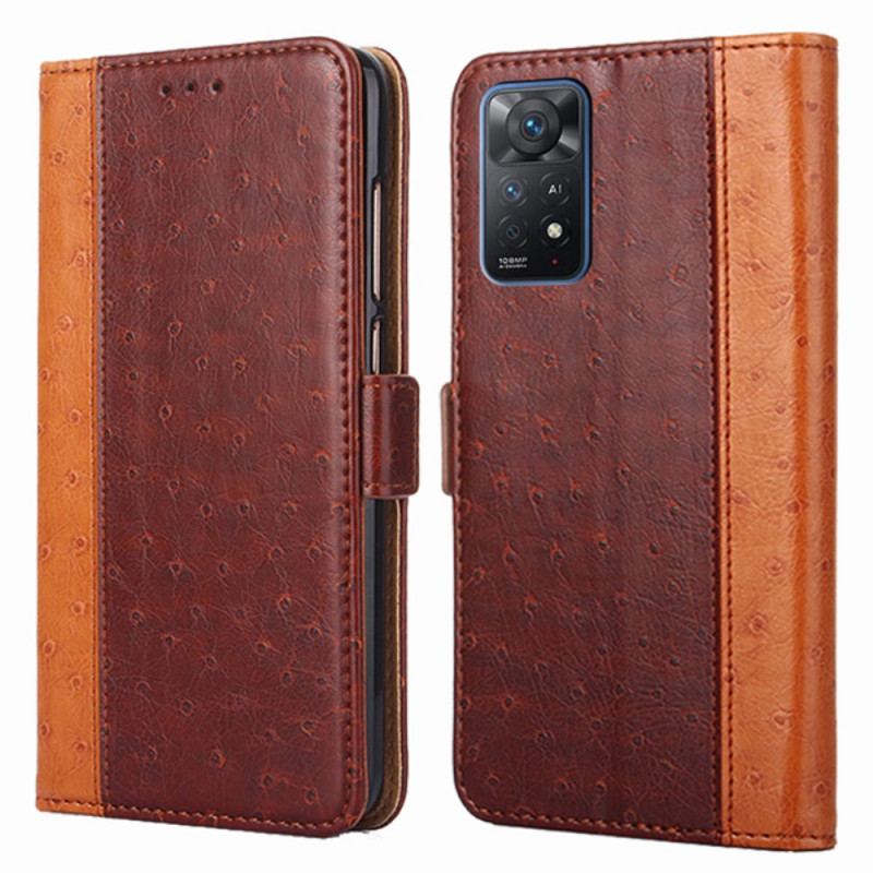 Flip Cover Xiaomi Redmi Note 11 Pro / 11 Pro 5G Struds Hudtekstur