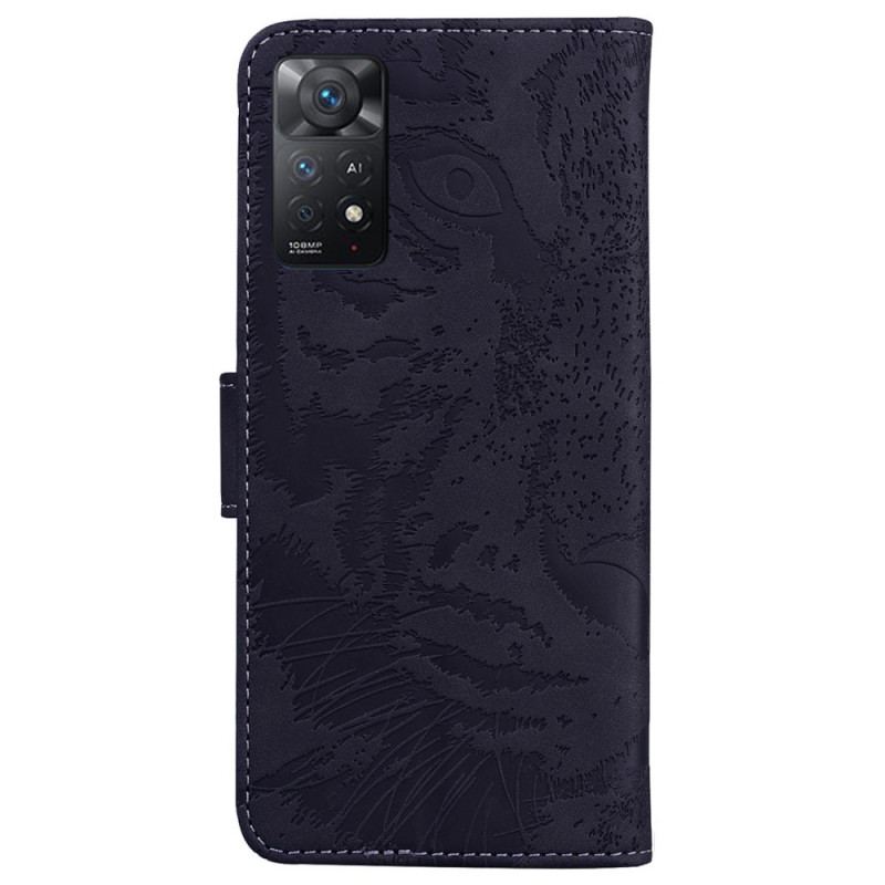 Flip Cover Xiaomi Redmi Note 11 Pro / 11 Pro 5G Tiger Fodaftryk