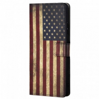 Læder Cover Xiaomi Redmi Note 11 Pro / 11 Pro 5G Amerikansk Flag