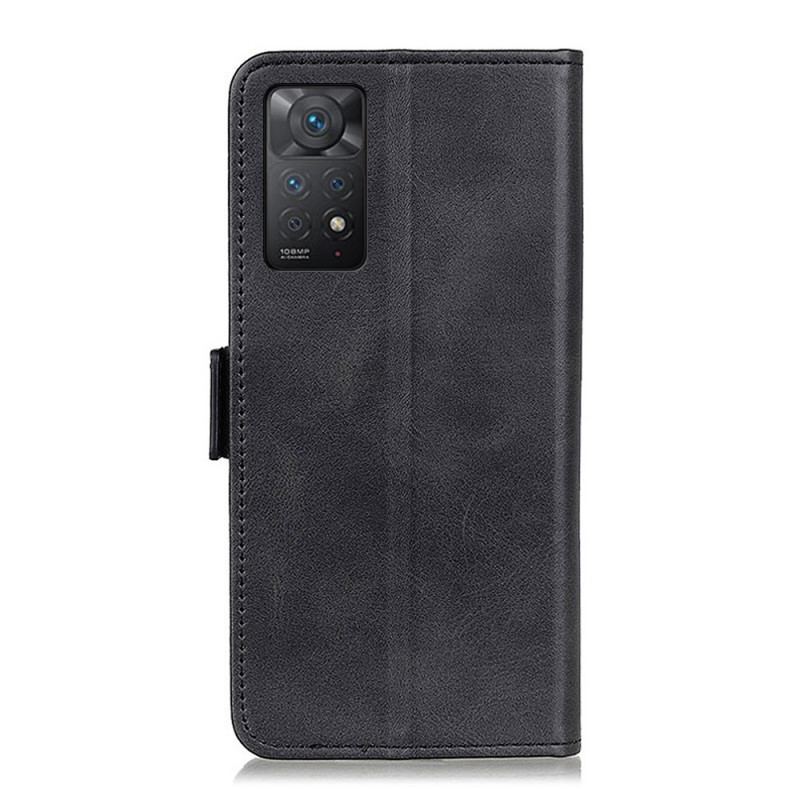 Læder Cover Xiaomi Redmi Note 11 Pro / 11 Pro 5G Flip Cover Dobbelt Klap