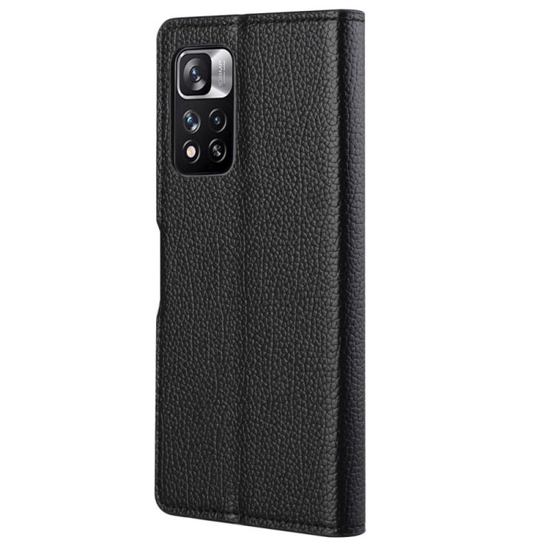 Læder Cover Xiaomi Redmi Note 11 Pro / 11 Pro 5G Litchi Korn