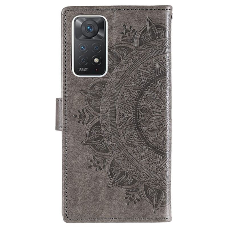 Læder Cover Xiaomi Redmi Note 11 Pro / 11 Pro 5G Sol Mandala