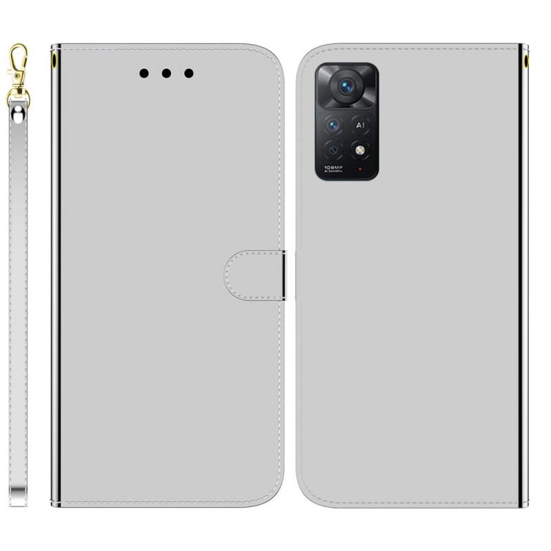 Læder Cover Xiaomi Redmi Note 11 Pro / 11 Pro 5G Spejlcover I Imiteret Læder