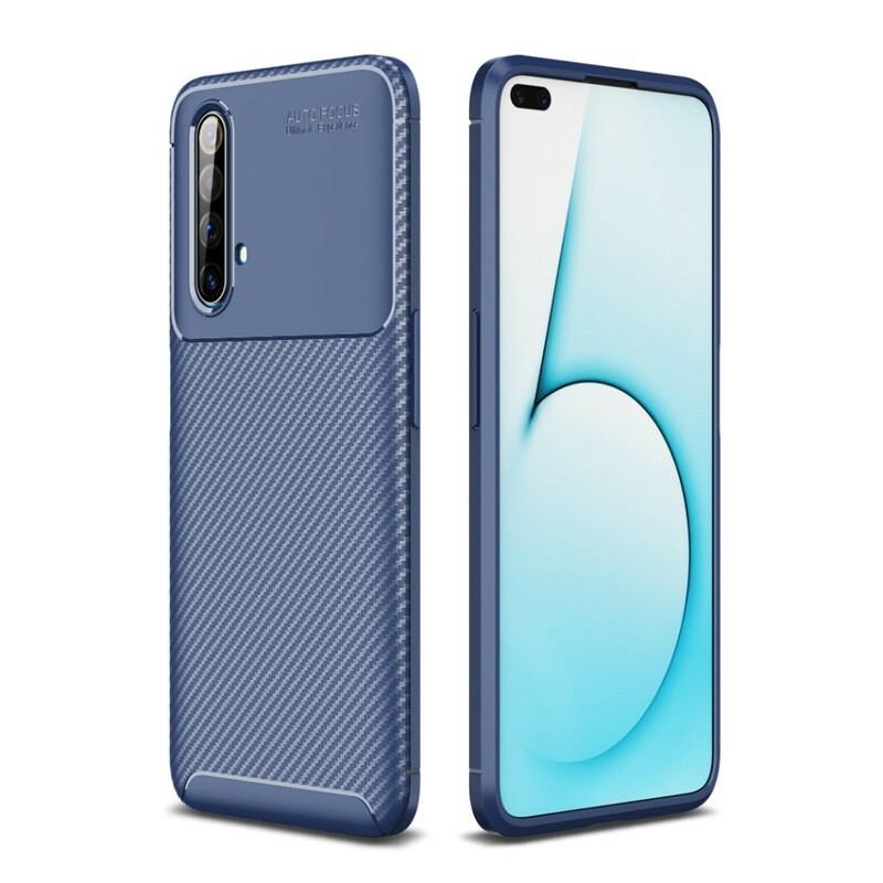 Mobilcover Realme X50 Fleksibel Kulfibertekstur