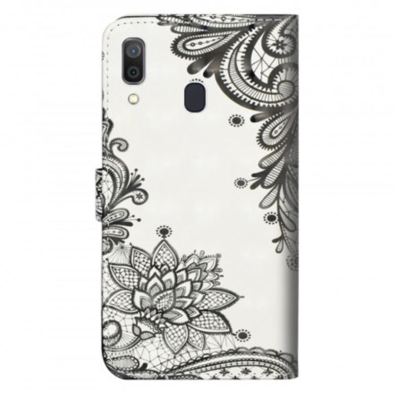 Læder Cover Samsung Galaxy A30 Chic Blonde