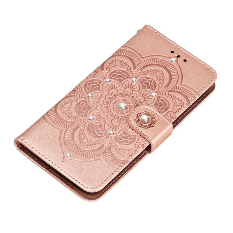 Læder Cover Samsung Galaxy A30 Mandala Og Diamanter