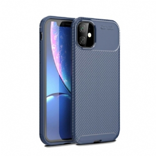 Cover iPhone 11 Fleksibel Kulfibertekstur