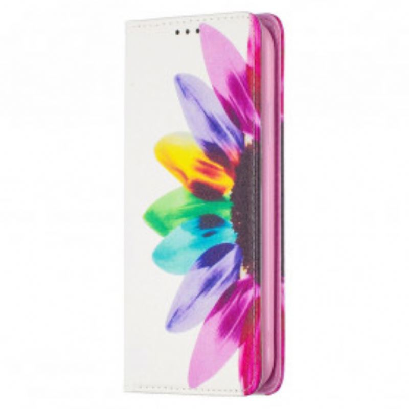 Cover iPhone 11 Flip Cover Akvarel Blomst