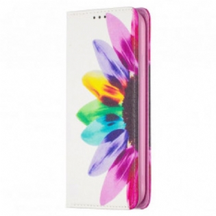 Cover iPhone 11 Flip Cover Akvarel Blomst