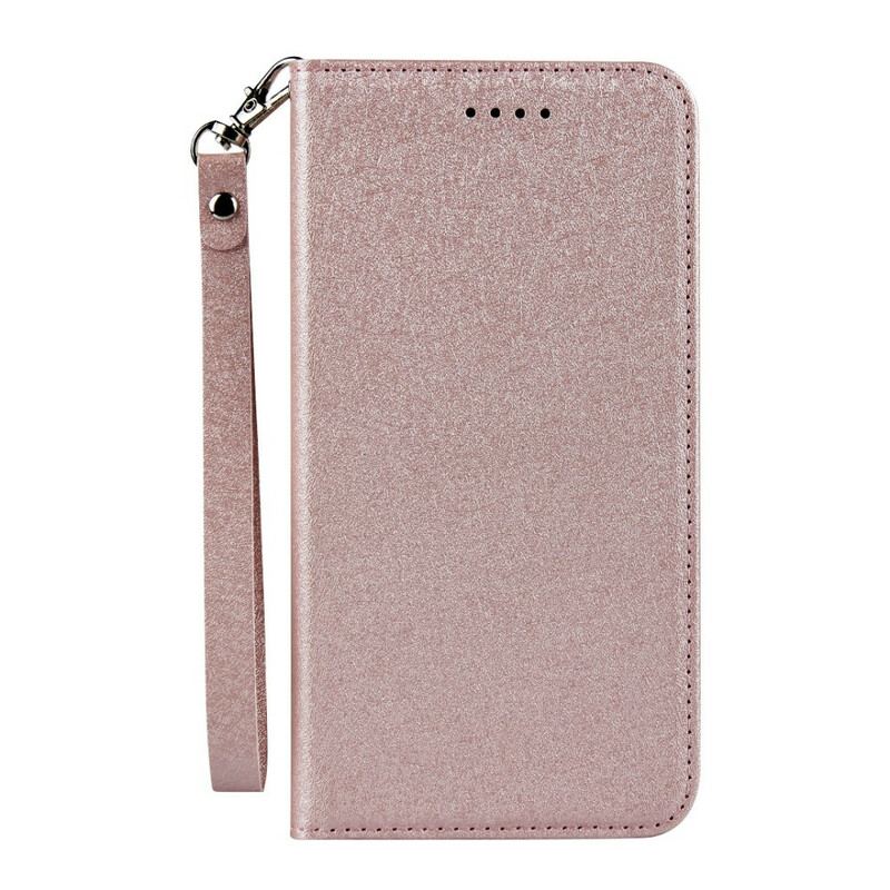 Cover iPhone 11 Flip Cover Blødt Læderstil Med Rem