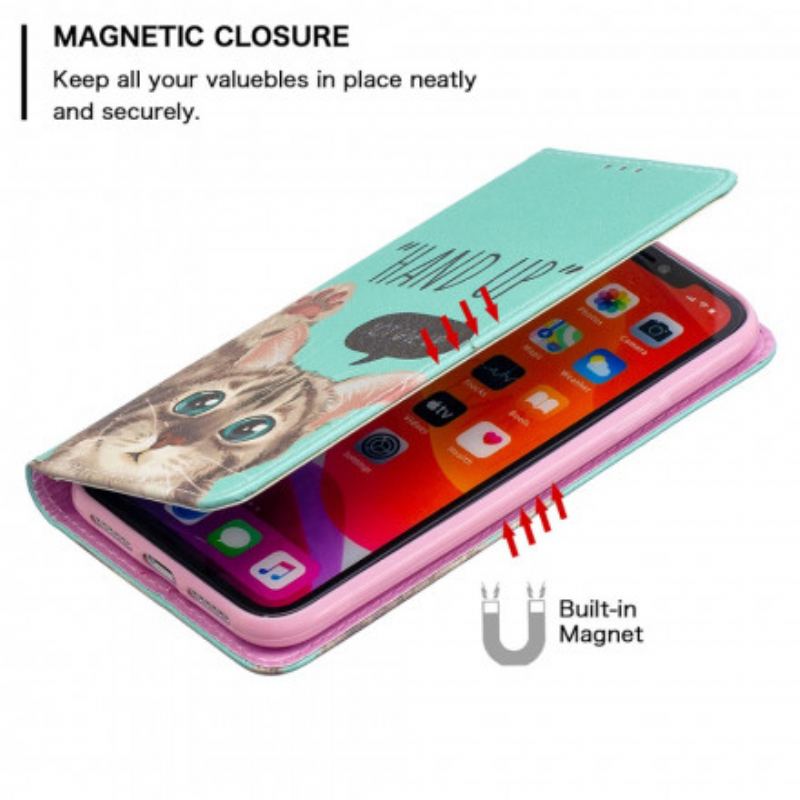 Cover iPhone 11 Flip Cover Hånden Op