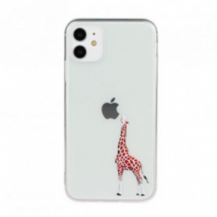 Cover iPhone 11 Giraffe Spil Logo