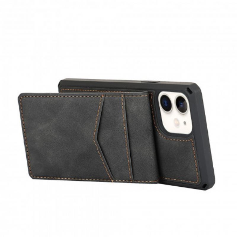 Cover iPhone 11 Lodrette Og Vandrette Støttekortholdere