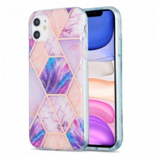 Cover iPhone 11 Prangende Geometrisk Marmor