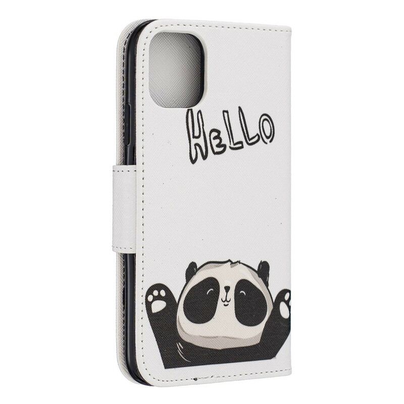 Flip Cover iPhone 11 Hej Panda