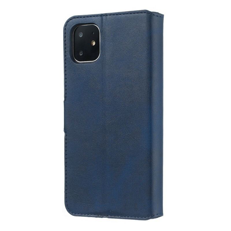 Flip Cover iPhone 11 Imiteret Læder Retro Business