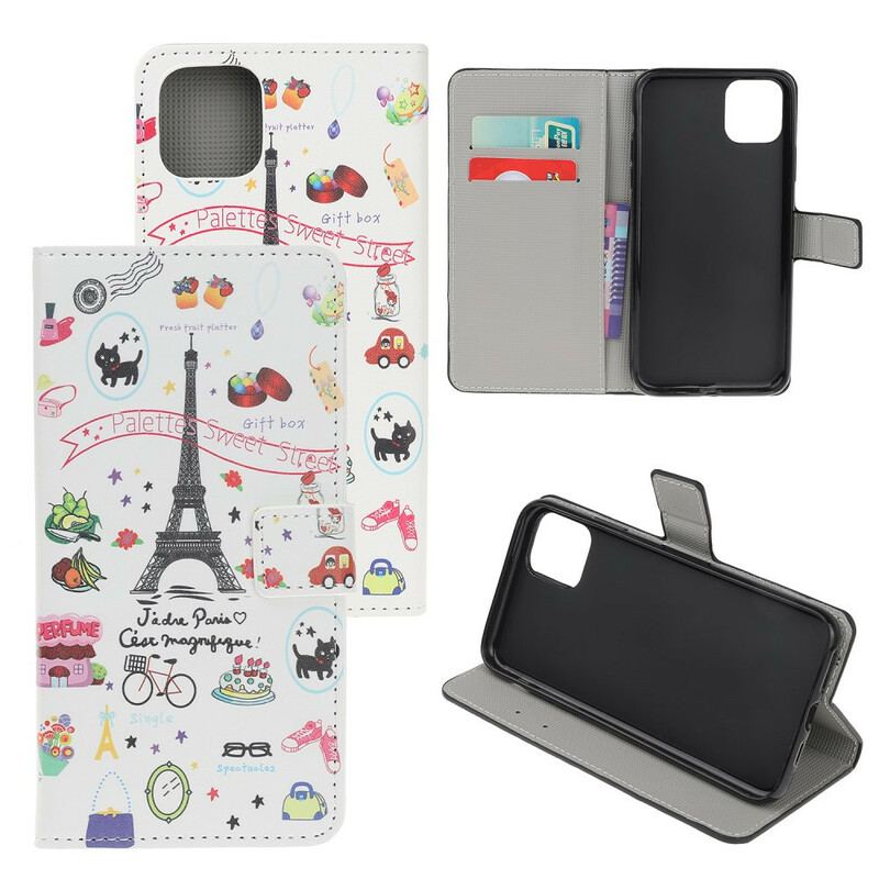 Flip Cover iPhone 11 Jeg Elsker Paris