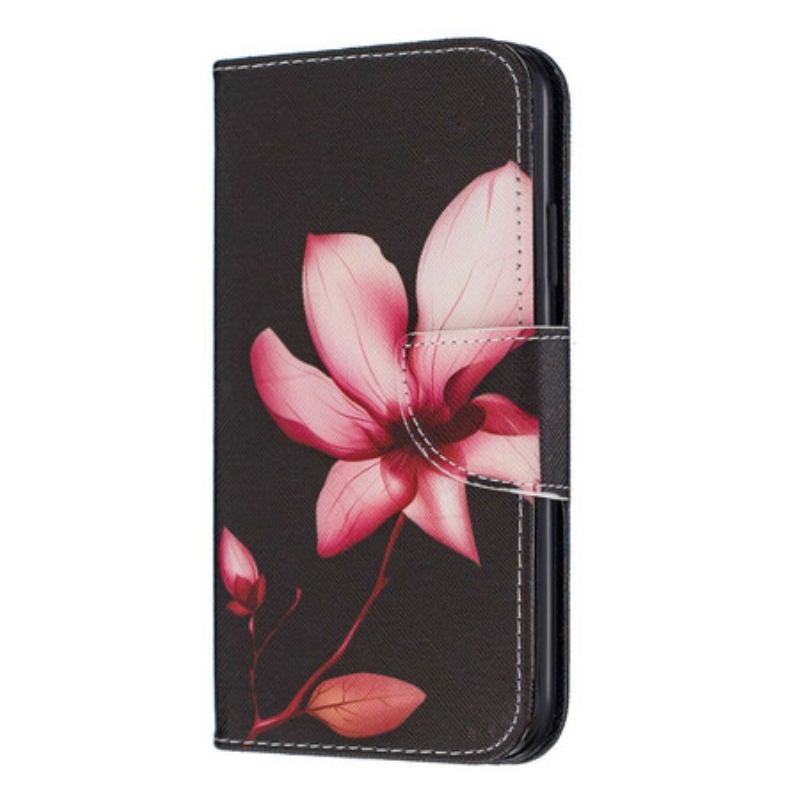 Flip Cover iPhone 11 Lyserød Blomst