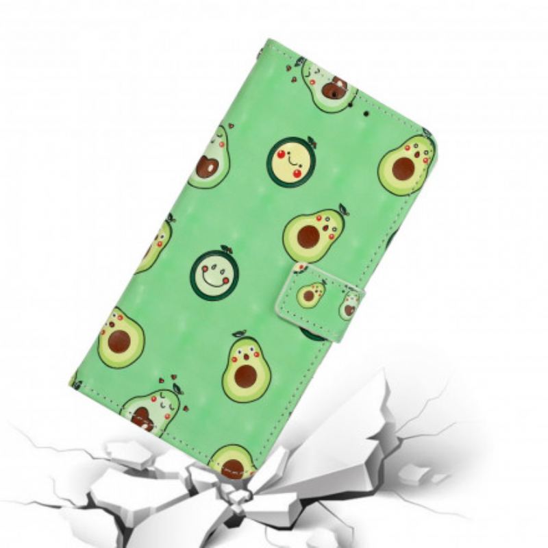 Flip Cover iPhone 11 Med Snor Avocado Justerbar Rem