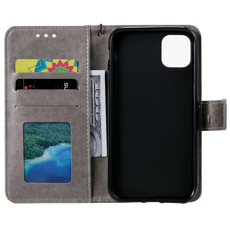 Flip Cover iPhone 11 Med Snor Lanyard Daydream