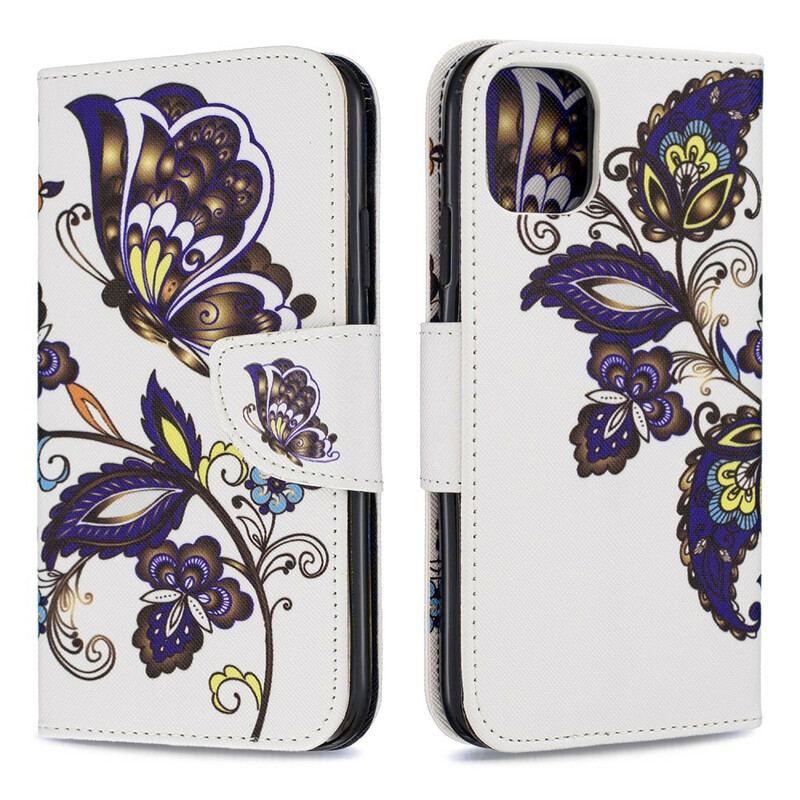 Flip Cover iPhone 11 Sommerfugle Tatovering