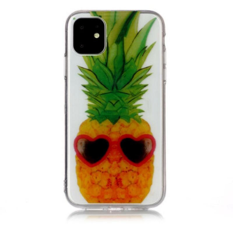 Mobilcover iPhone 11 Sømløs Inkognito Ananas