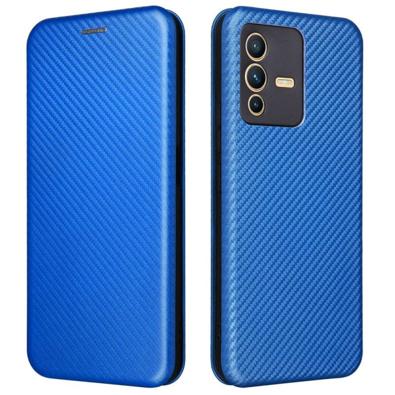 Cover Vivo V23 5G Flip Cover Farvet Kulfiber