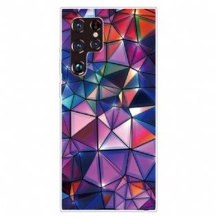 Cover Samsung Galaxy S22 Ultra 5G Fleksibel Geometri