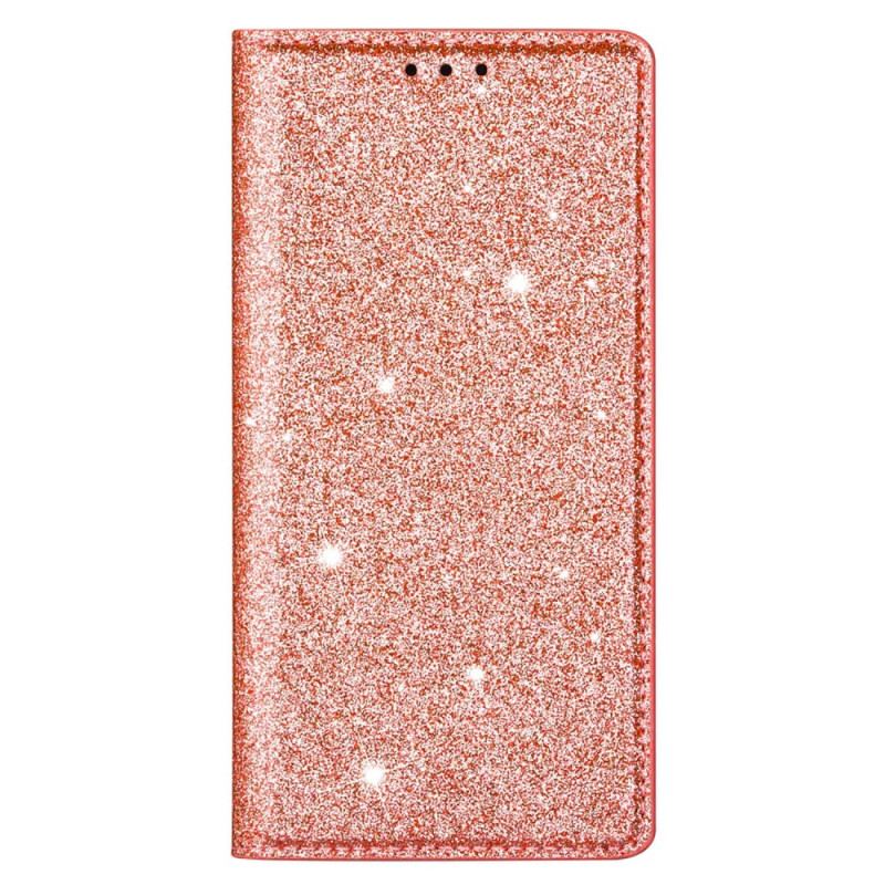 Cover Samsung Galaxy S22 Ultra 5G Flip Cover Sequin Stil