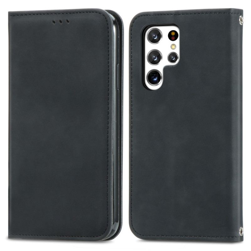 Cover Samsung Galaxy S22 Ultra 5G Flip Cover Skin-touch Design