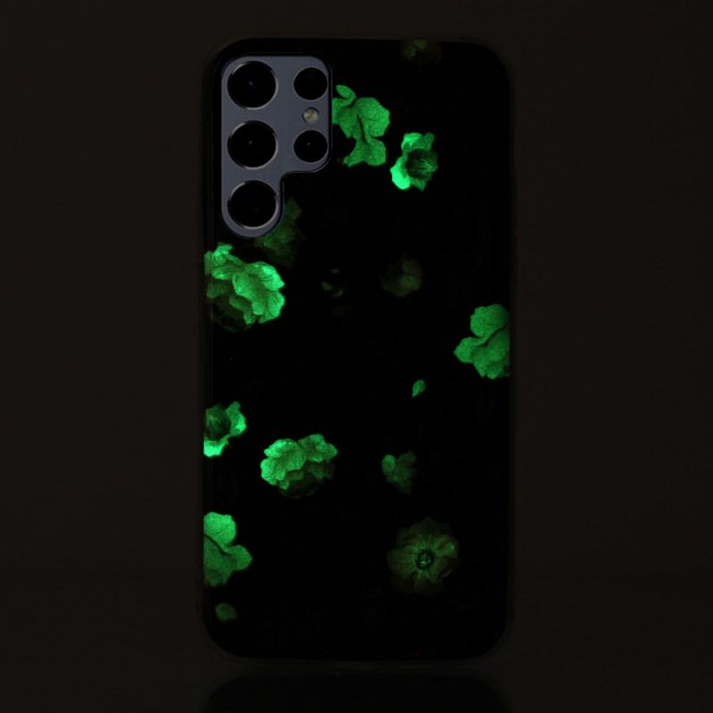 Cover Samsung Galaxy S22 Ultra 5G Fluorescerende Liberty-blomster