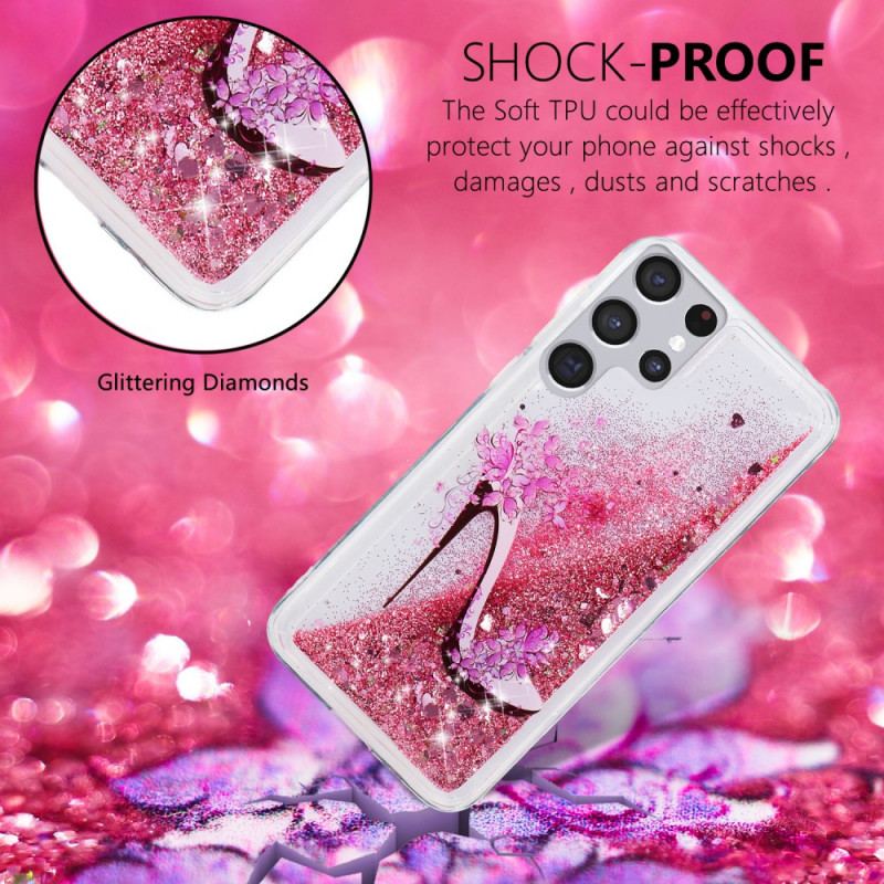 Cover Samsung Galaxy S22 Ultra 5G Glitter Pumpe