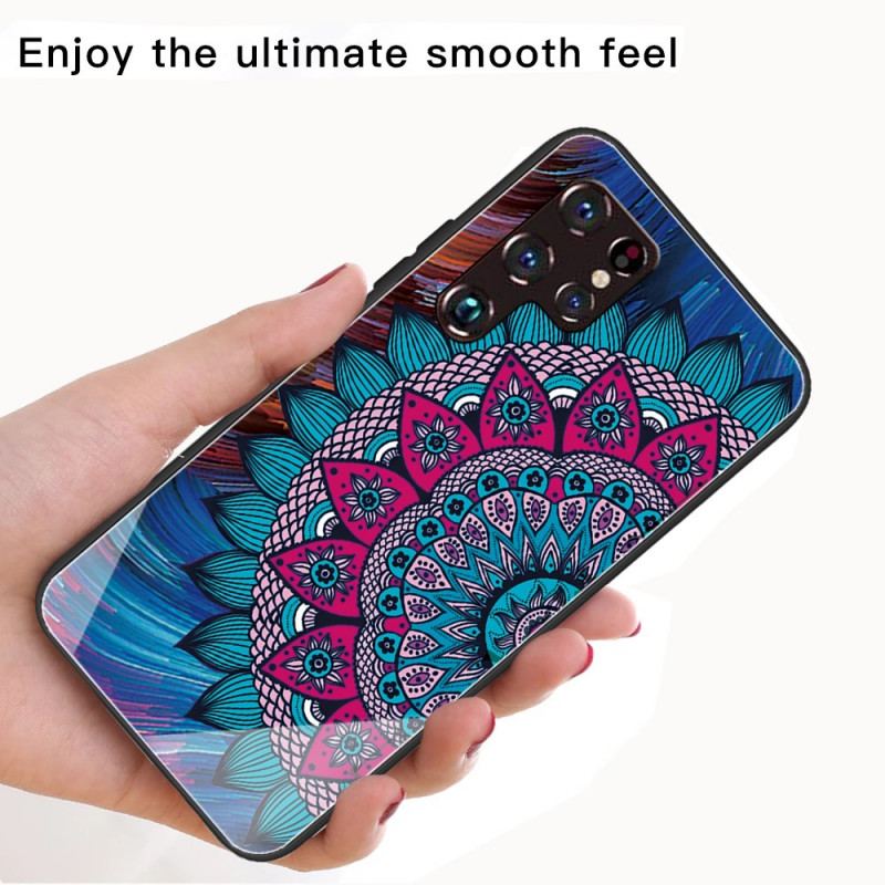 Cover Samsung Galaxy S22 Ultra 5G Mandala Hærdet Glas