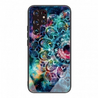 Cover Samsung Galaxy S22 Ultra 5G Mandala Hærdet Glas