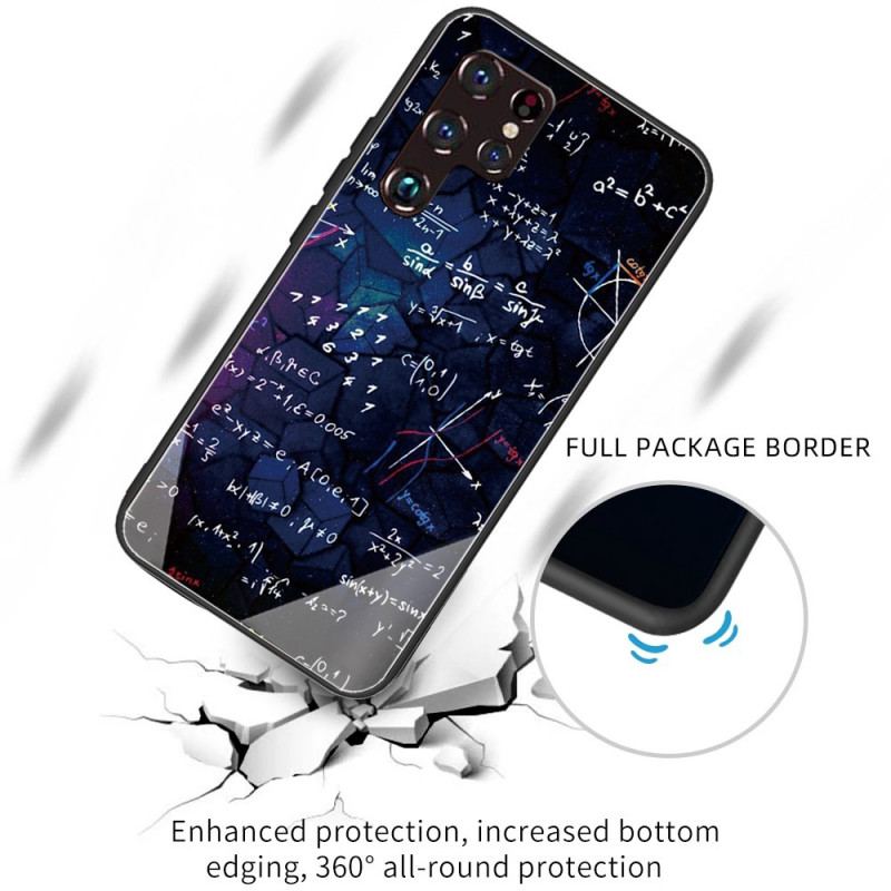 Cover Samsung Galaxy S22 Ultra 5G Matematiske Beregninger Af Hærdet Glas