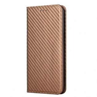 Cover Samsung Galaxy S22 Ultra 5G Med Snor Flip Cover Kulfiberrem