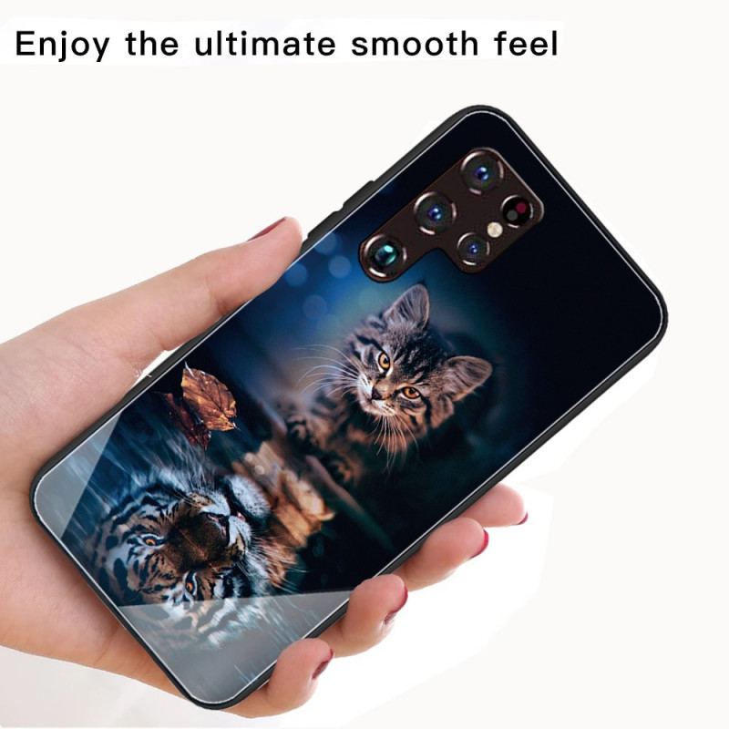 Cover Samsung Galaxy S22 Ultra 5G Mit Tiger Hærdet Glas