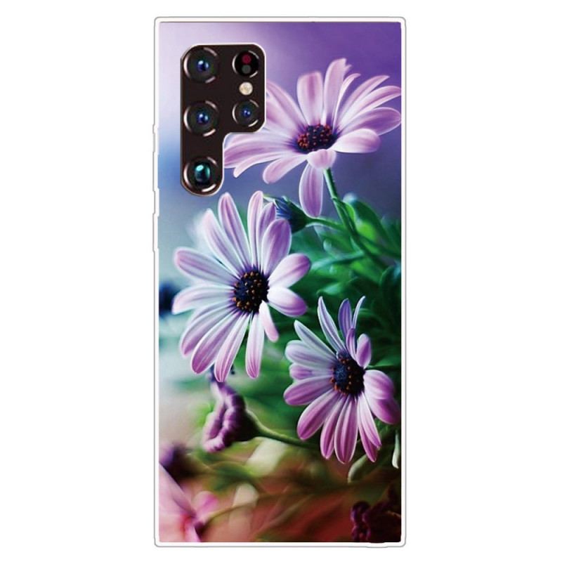 Cover Samsung Galaxy S22 Ultra 5G Realistiske Blomster