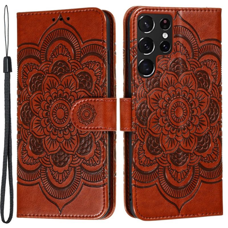 Flip Cover Samsung Galaxy S22 Ultra 5G Fuld Mandala