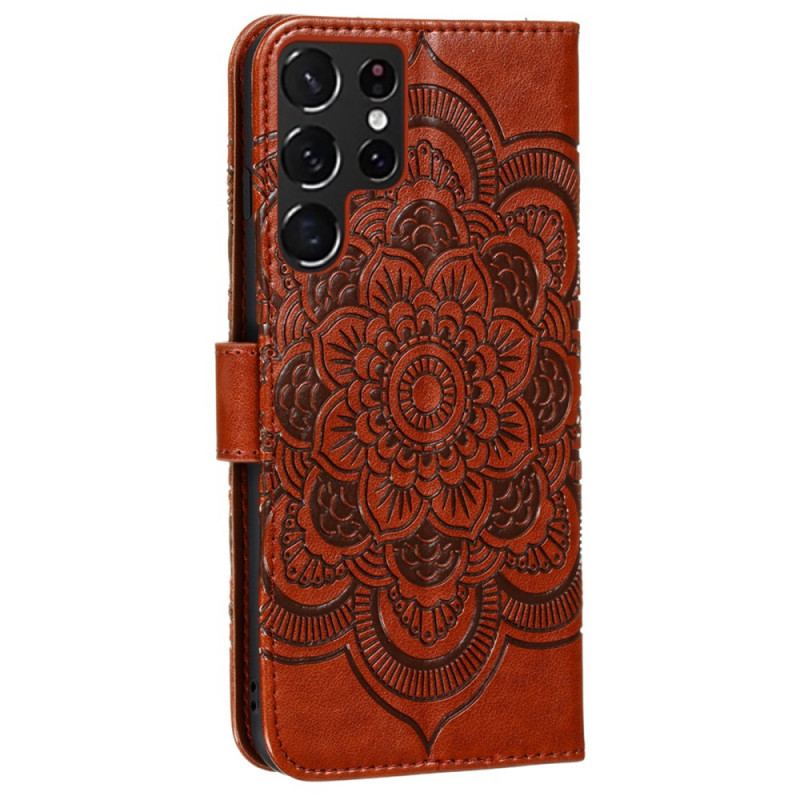 Flip Cover Samsung Galaxy S22 Ultra 5G Fuld Mandala